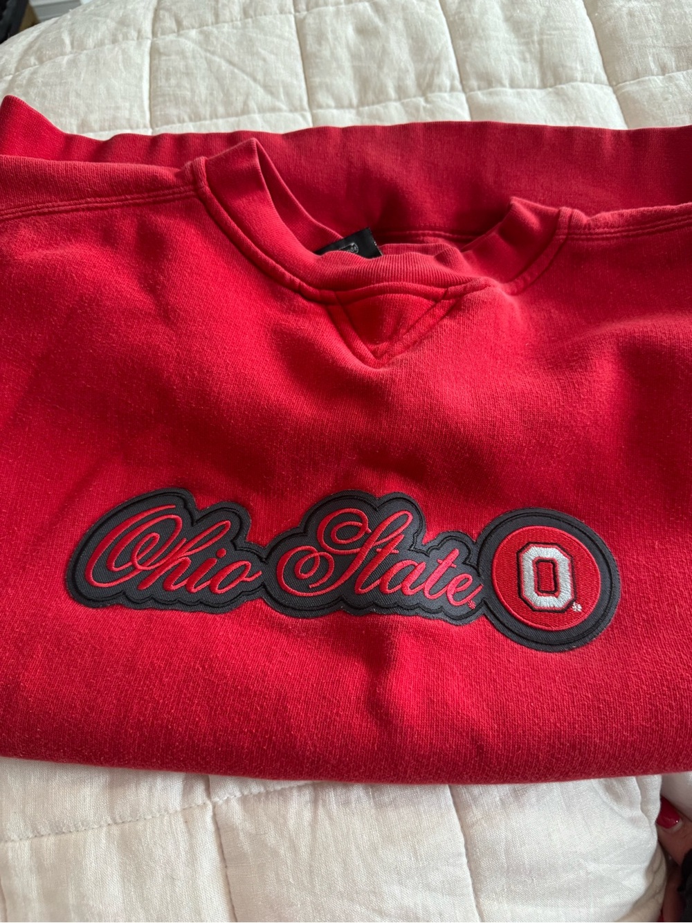 Vintage Starter Ohio State Red Crewneck Sweatshirt